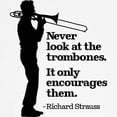 thumbnail image 3 of CafePress - Never Look At The Trombones Sweatshirt - Crew Neck Sweatshirt, 3 of 4