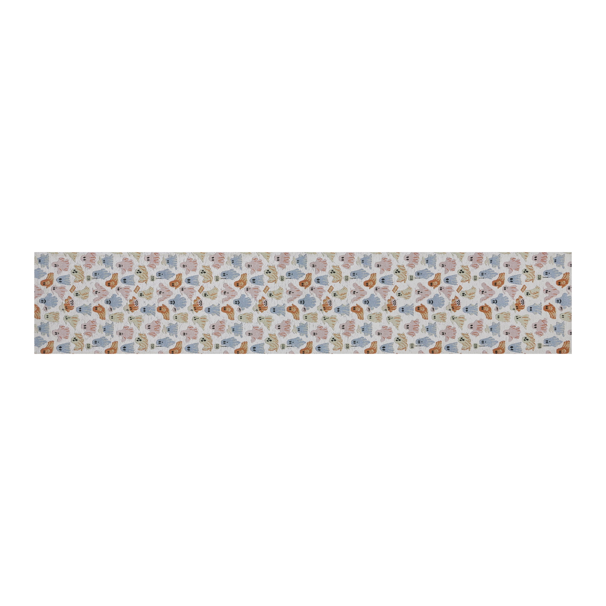 Unbranded Halloween Ghosts 13 x 90 Table Runner - 100% Polyester Multi-color