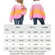 thumbnail image 2 of Suéter Suéter de bloque de color para mujer Suéter de retales de punto casual Suéter Tops Cgtredaw Rosa T XL para Mujer, 2 of 9