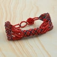thumbnail image 2 of Ceramic Seed Red Beads Patterned Beaded Bracelet for Women Jewelry for Women Multi-Purpose Wrist Keychain Bracelet Birthday Christmas Gifts, 2 of 5