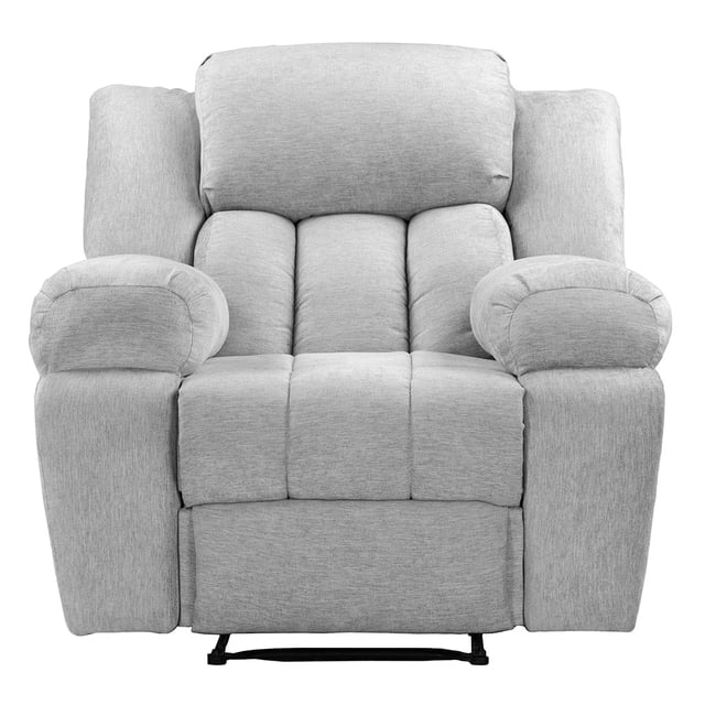 Sillón Reclinable Mecedora TRINITY Rexons 1 Plaza Plata Silver