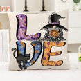 thumbnail image 5 of Fiudx Ofertas Y Liquidación Decoración De Halloween, Funda De Almohada De 18.0 X 18.0 In, Diseño De Bruja, Calabaza, Cara Sombría, Fundas De Almohada Decorativas Para Sofá, Fundas De Cojín De Hallowe, 5 of 5