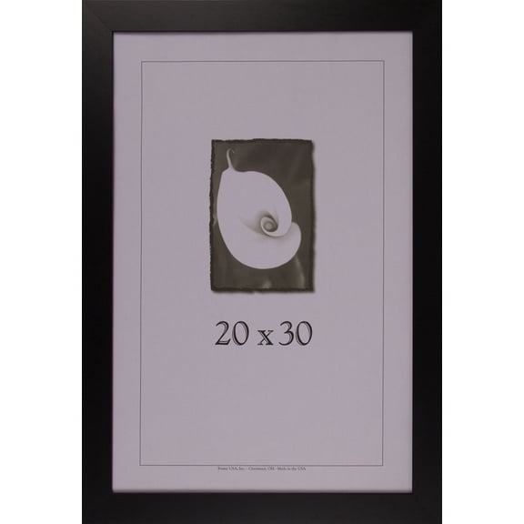 Frame USA 30" x 20" Photo Paper/Wood Picture Frames, Black