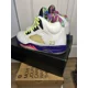 thumbnail image 4 of Ni - ke Mens Ni - ke Air Jordan 5 Retro Alternate Bel-Air 2020 White Neon Sz 8.5, 4 of 5