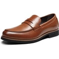 thumbnail image 1 of Zapatos BMNY Para Hombre Formales Tipo Mocasin Sin Cinta Café Talla 27, 1 of 4
