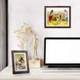 thumbnail image 5 of 10 Pack Brown Gallery Wall Picture Frame with Mat Set of 10, Assorted Multiple Sizes Photo Frames for Wall or Tabletop, 5 of 6
