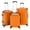 Orange, variant on Ktaxon 3 Pcs Luggage Travel Set Bag ABS Trolley Suitcase Orange