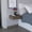 Brown, variant on Dark Brown Particle Board | Wall-Mounted for Floating Effect | Optimal Use of Limited Room Space