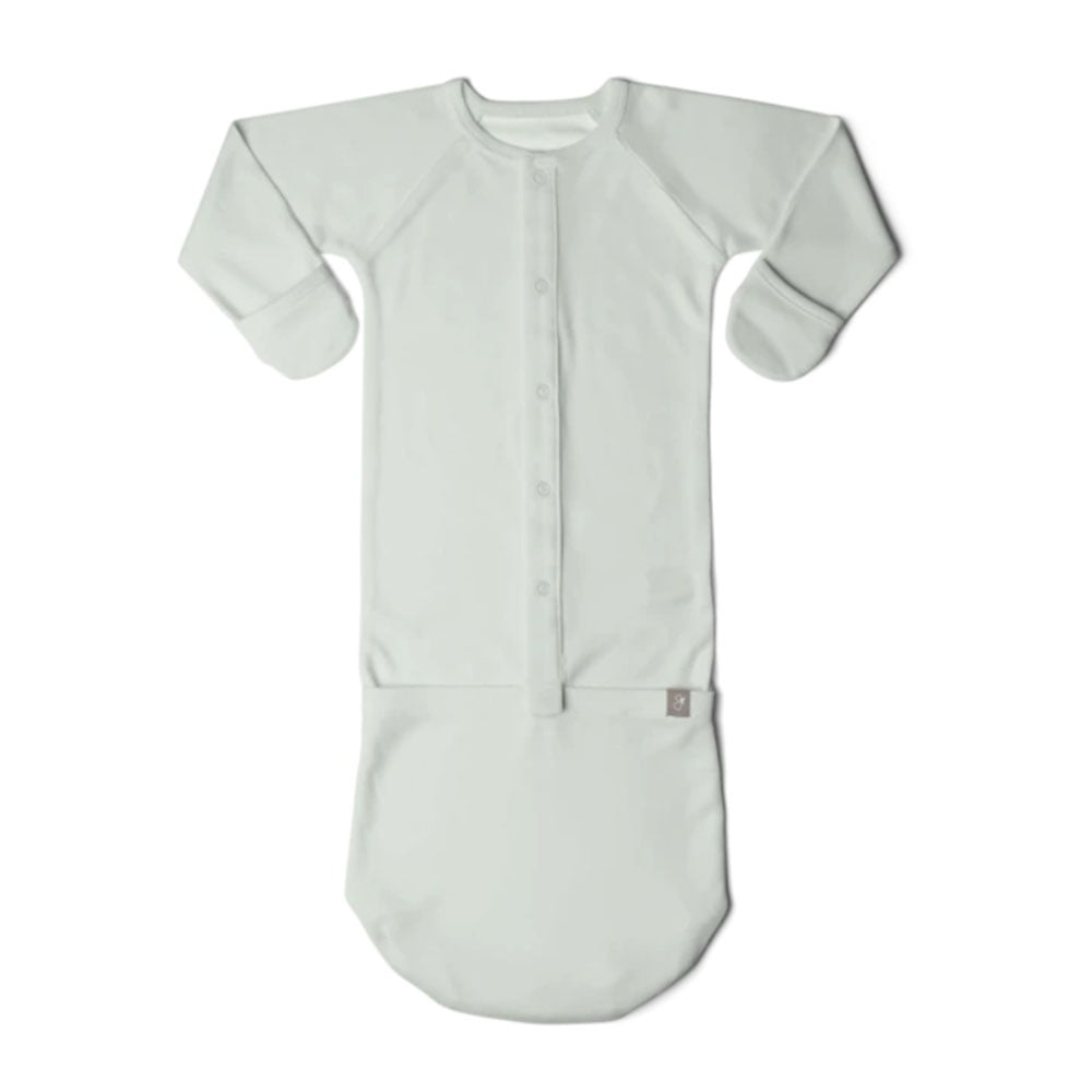 GoumiJamms Baby's Convertible Sleeper Sack Pajamas AW7 White Size 0-3M NWT 