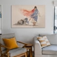 thumbnail image 6 of Jesus And Woman Wall Art Woman Touching The Hem of Jesus' Garment Poster Bible Canvas Print Canvas Wall Art Poster Decorative Bedroom Modern Home Print Picture Artworks Posters 08x12inch(20x30cm), 6 of 6