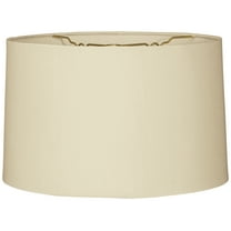 Royal Designs 12" Shallow Drum Hardback Lamp Shade Beige