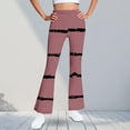 thumbnail image 3 of Ugoldhm Girls Striped Flare Pants - Elastic Waist Bell Bottom Trousers French Retro Style (5-16Y), 3 of 6