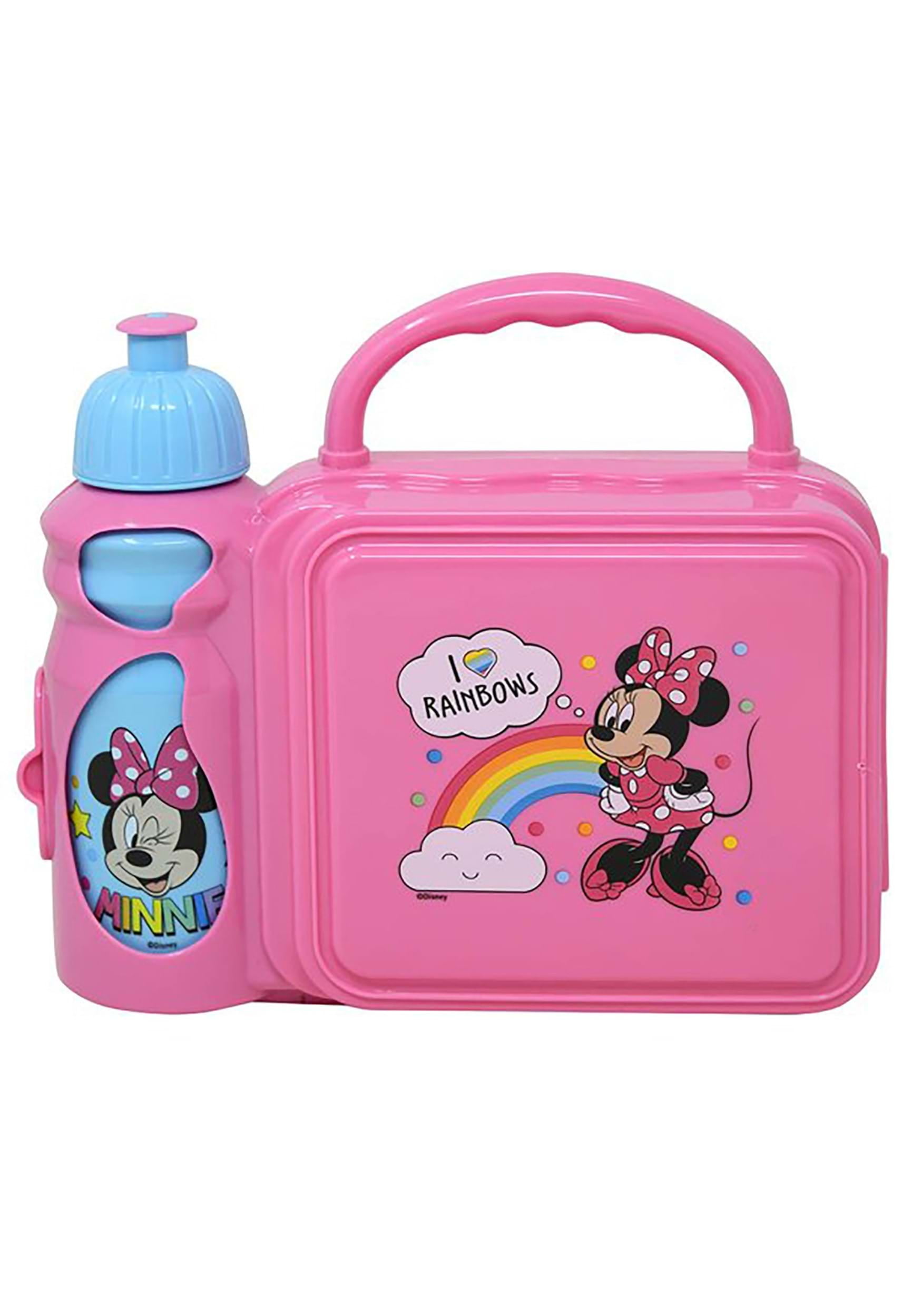 Disney Minnie Mouse School Lunch Set Bag & Water Sports Bottle Kids 