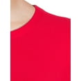 thumbnail image 4 of No Boundaries Junior's' Crewneck Ribbed T-Shirt with Long Sleeves, 4 of 5