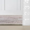 thumbnail image 6 of nuLOOM Rora SplashGuard Medallion Machine Washable Area Rug, 8', Round, Rora Pale Pink, 6 of 11