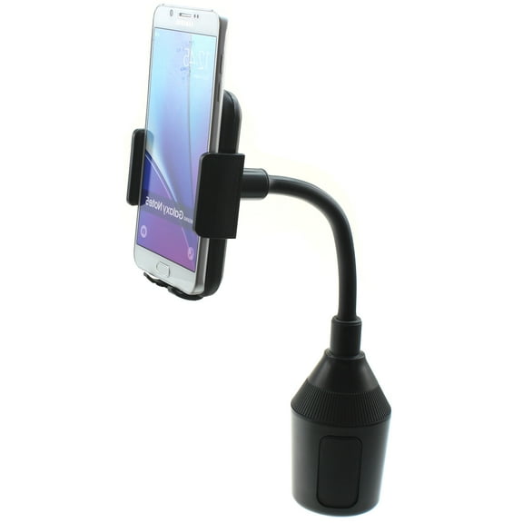 Car Mount Cup Holder for iPhone 15/16/Plus/Pro/Pro Max/16e - Swivel Cradle Dock Gooseneck Stand