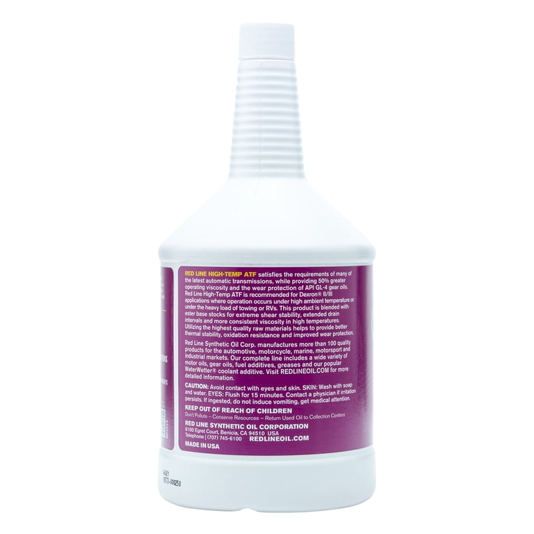 Red Line Auto Trans Fluid, D4 Hi-Temp ATF 1 Quart, Full Synthetic