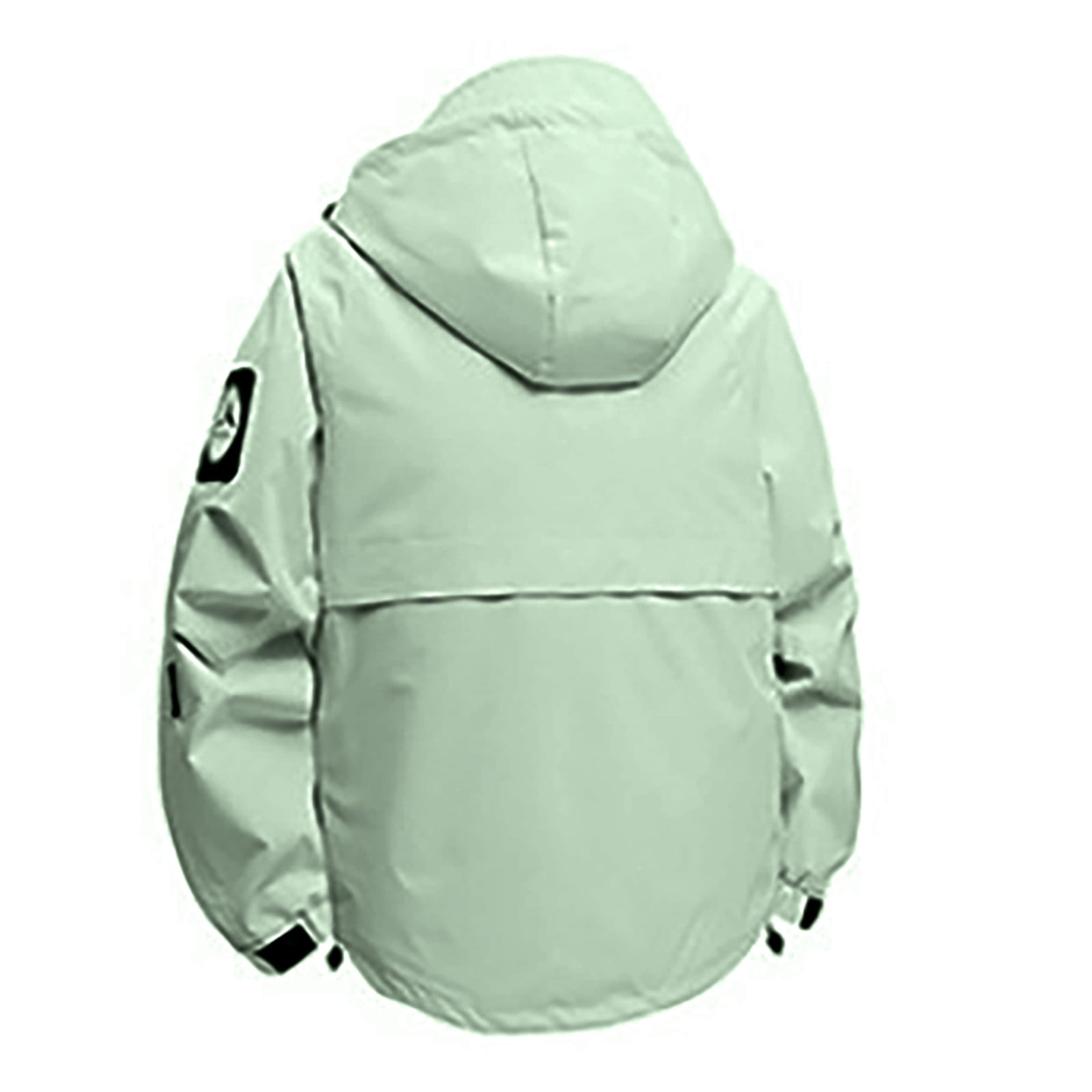 Xcmzpl Men's Waterproof Ski Jacket Warm Winter Coats Windproof Winter Jackets for Men Fleece Lined Windbreaker with Hood