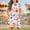 White, variant on SGFCWSX Girls Cold Shoulder Dress Kids Casual Floral Print Crewneck A-Line Dress with Pockets for Spring Summer Red Size 3-4 Years