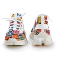 thumbnail image 4 of Candy Pattern Rainbow Lollipop Walking Shoes for Men Woman Lightweight Tennis Fashion Elastic Sports Shoes Cushion Basketball Shoes, 4 of 7