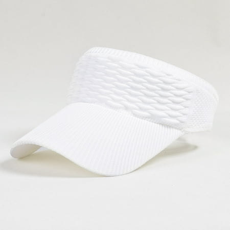 

Sport Sun Visor - Twill Cotton Ball Caps - Sun Visor for Printing Tennis Golfing Beach Volleyball Running Jogging Wide Brim Empty Top Baseball Sun Travel Cap