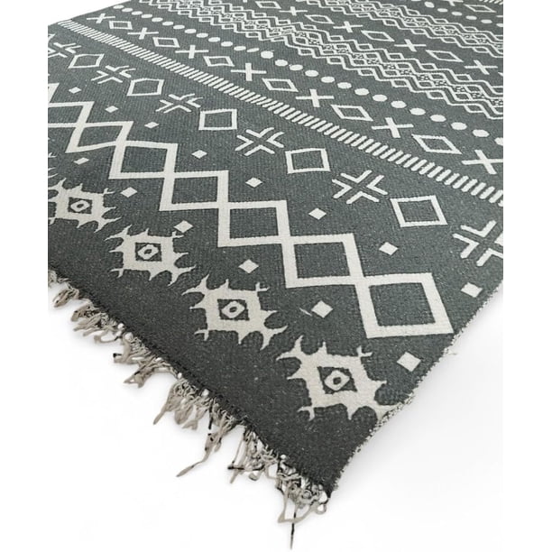 Area Rug, Non-Slip Stain Resistant Vintage Rugs,Classic, Outdoor