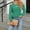 Green, variant on AXXD Blue Basic Sweatshirts for Women Trendy Summer 2024 Casual Solid Color Off-shoulder Patchwork Long-sleeved Loose T-shirt Top