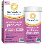Renew Life Ultimate Flora Women's Care Health & Wellness Probiotic, 25 Billion CFU, 30 Capsules