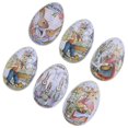 thumbnail image 2 of Caja de dulces con forma de huevo de Pascua, 6 unidades, caja decorativa para joyas, caja de regalo, 2 of 3