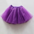 thumbnail image 2 of Emitonse Baby Girls Denim Skorts Girls Fashion Clothes Tutus For Children Tutu Skirts 3 Skirt Tutu Children Tutu Skirts For Children Dark Purple,3-8 Years, 2 of 3
