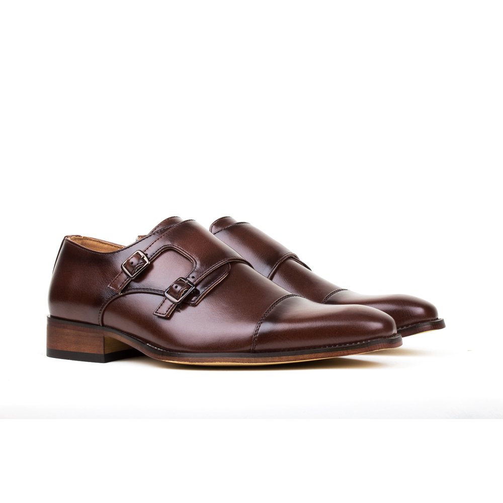 Gino Vitale Gino Vitale Men�s Monk Strap Dress Shoes