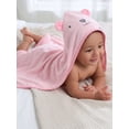 thumbnail image 5 of Gerber Baby Girl Pink Absorbent Hooded Towel, One Size, 5 of 10