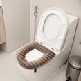 thumbnail image 4 of YiJuHui 1pcs Heated Toilet Seat Cover with Soft Fleece, Zipper Design for Easy Cleaning, Thickened Winter Warm Toilet Pad, Universal Fit for Standard Toilets, Cozy Bathroom Upgrade, 4 of 5