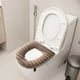 thumbnail image 4 of Funda de Inodoro de Terciopelo Cálido Ayh250930002 | Almohadilla de Inodoro de Vellón Grueso con Cremallera para Facilitar Su Extracción | Calentador de Inodoro Universal para Baño, Ideal para El Inv, 4 of 5