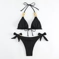 thumbnail image 4 of JIAYUE Women Swimsuit Sets Halter Neck Solid Color Triangle Bikini Sexy Lace Up Sleeveless Two Piece Summer Female Swimwear, 4 of 4