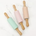 thumbnail image 1 of Hicess Labor-saving Rolling Pin Ergonomics Handle Silicone Dumpling Making Dough Roller Baking Accessories, 1 of 8