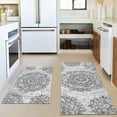 thumbnail image 6 of Grey Farmhouse Kitchen Rugs Sets of 2 Non Slip Washable Farmhouse Kitchen Mats for Floor 2 Piece Vintage Distressed Gray Boho Rug Mat Set Home Decor, 6 of 6