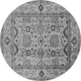 thumbnail image 1 of Ahgly Company Indoor Round Oriental Gray Traditional Area Rugs, 3' Round, 1 of 4