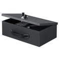 thumbnail image 1 of Caja fuerte resistente al fuego, xilada, con cerradura con llave, negra, 1 of 7
