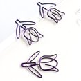 thumbnail image 1 of Clips de papel morados clips de papel de flores antideslizantes portátiles para cuaderno marcador ANGGREK Otros, 1 of 8