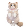 thumbnail image 4 of HaoXun Ragdoll Plush Backpack Toy with Meow Sound - Soft Stuffed Doll Backpack Adjustable Straps for Cat Lovers Birthday Christmas Gift Idea, 4 of 8