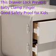 thumbnail image 7 of Fridge Lock, Refrigerator Lock for Kids, Cabinet Locks Babies, Child Drawer Locks, Freezer Door Proof 4Pcs, 7 of 7