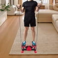 thumbnail image 5 of Portable Pedal Exerciser, Portable Pedal Exerciser with Pull Ropes, Foot Pedal Exercise Machine(Red+Black), 5 of 14