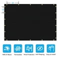 thumbnail image 6 of Jane Stone Fence Privacy Screen 3’X 10' Fence Commercial Shade Cover with Brass Grommets Heavy Duty Perfect for Outdoor Back Yard-Black, 6 of 7