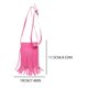 thumbnail image 2 of Bolso Hobo Hombro Con Borlas Flecos Cuero PU para Mujeres Y Niñas, 2 of 7