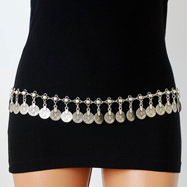 lanema Coin Belly Chain Dance Dress Belt Indian Waist Chain  display picture 3