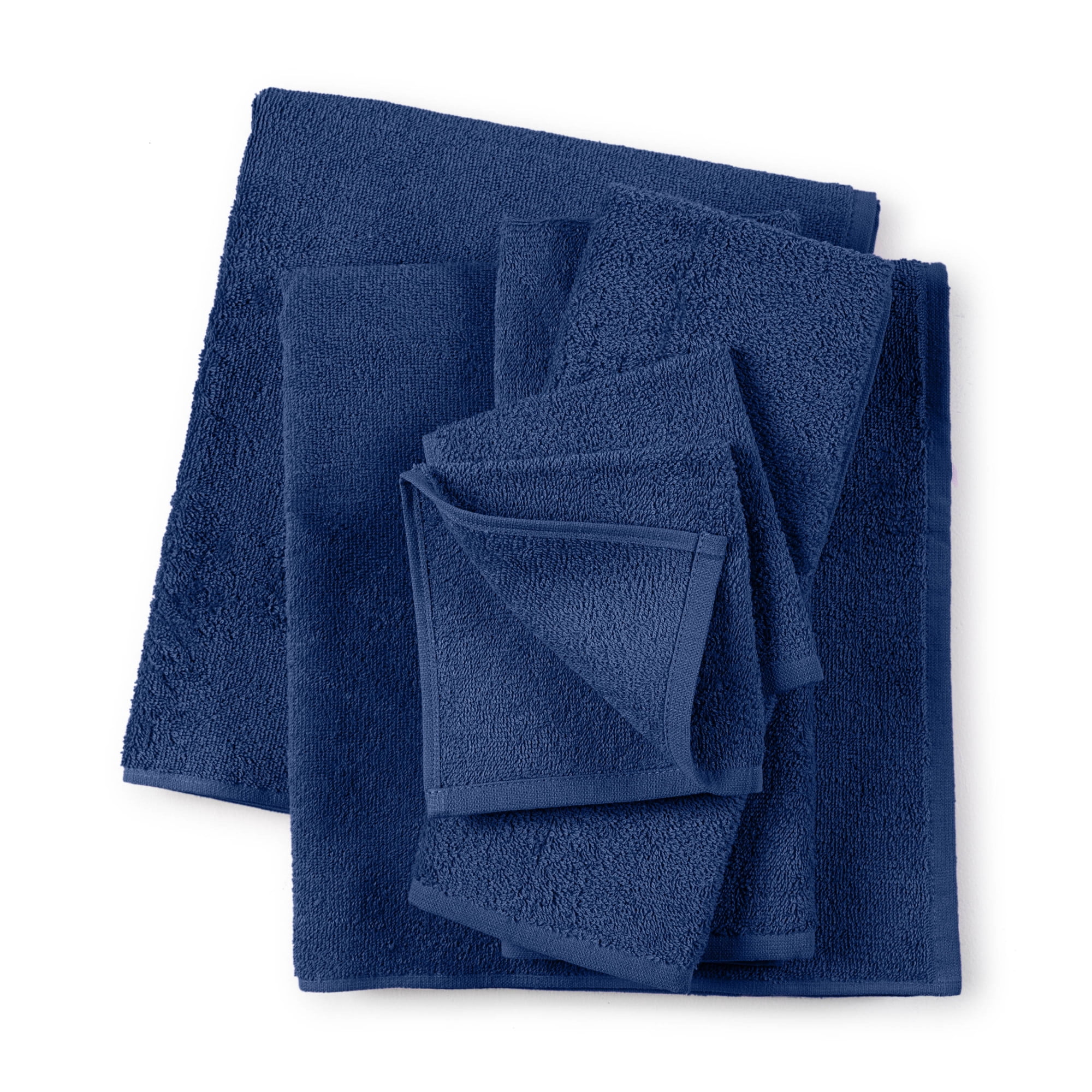 Martex Clean AF Antimicrobial Bath Towel Set, Blue, 6 Piece