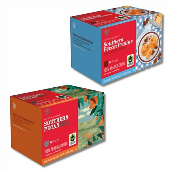 Barissimo Southern Pecan and Praline Coffee Pods, 12 counts,2 Pack Variety