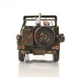 thumbnail image 2 of 6" Army Green Metal Hand Painted Decorative Truck, 2 of 3