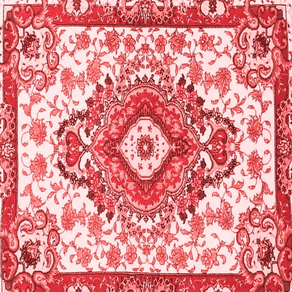 Ahgly Company Indoor Square Persian Red Traditional Area Rugs, 8' Square